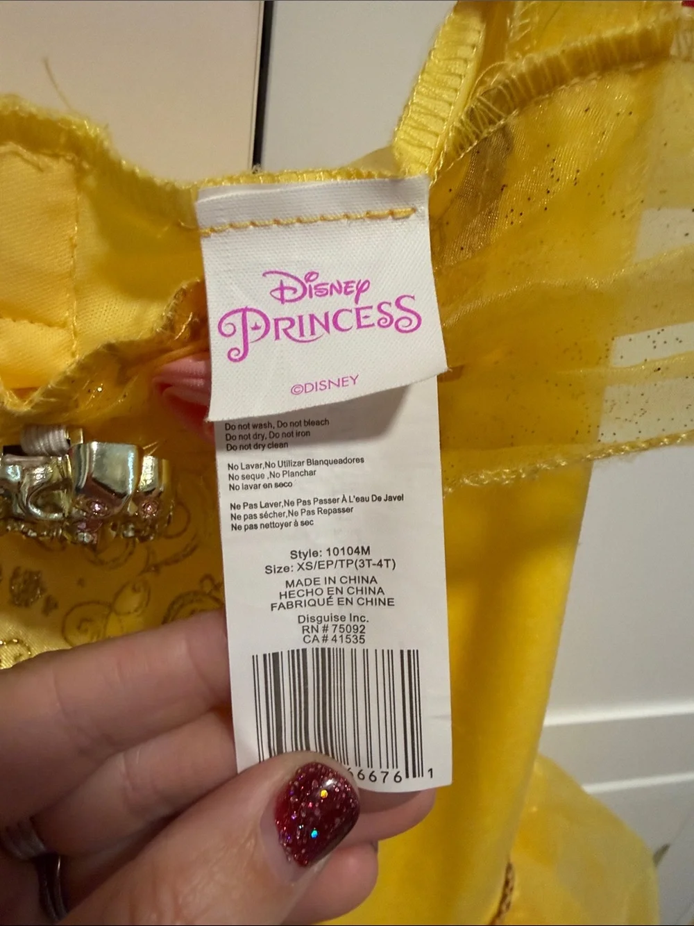 Disney Princess Belle Kids Costume Dress